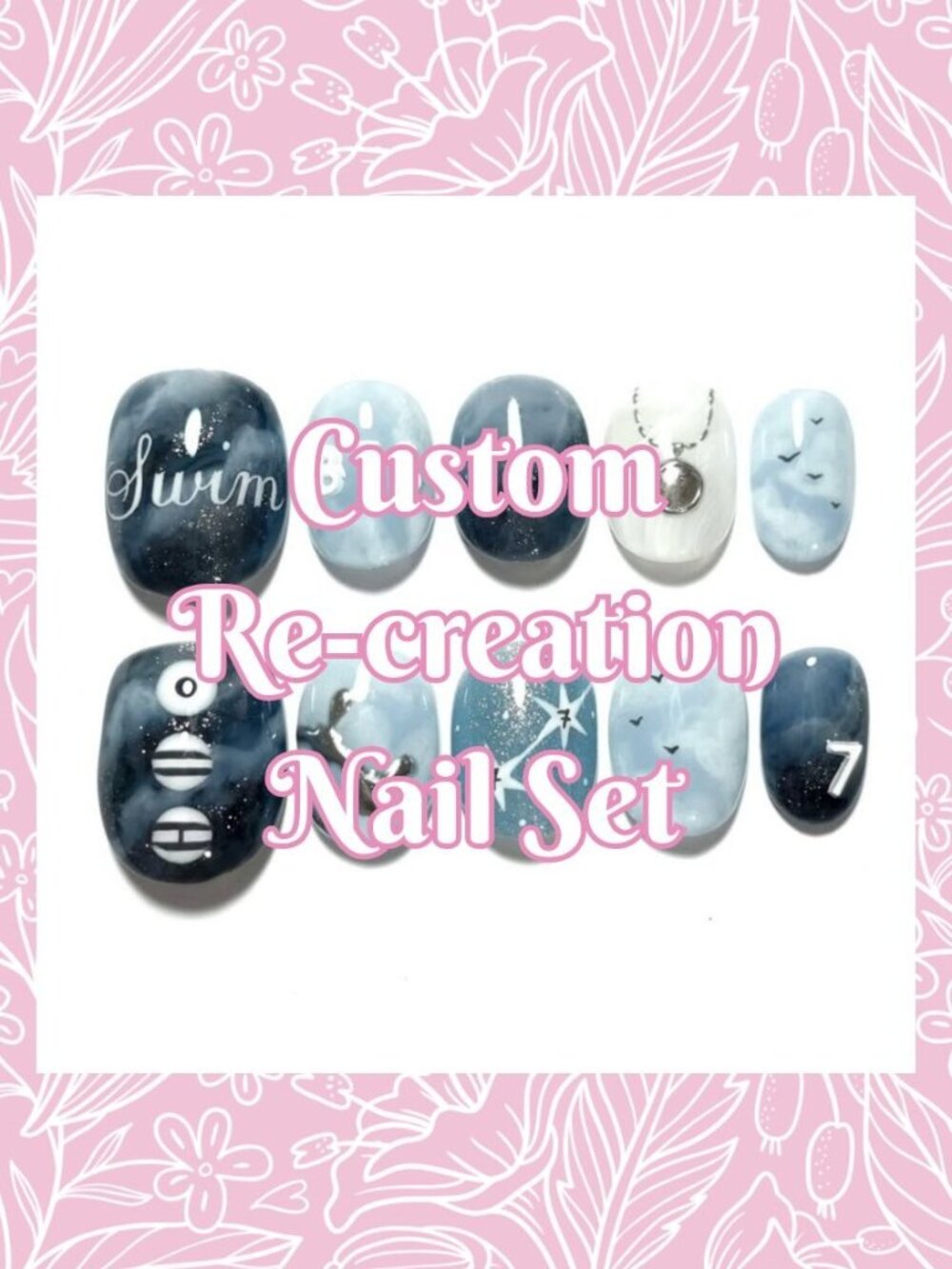 💅 Custom Re-Creation Press-On Nails (Made to Order)
